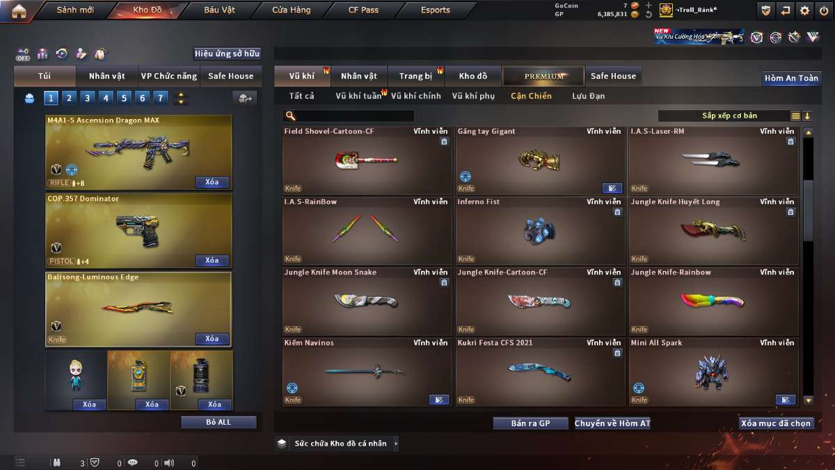 shop acc cf uy tin gia re